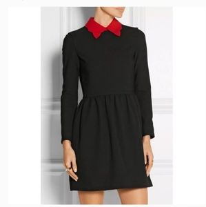 Maje Riri Contrast Collar Dress